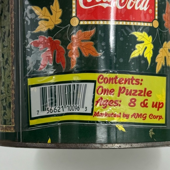 Coca-Cola 200 Piece Puzzle Special Edition Vintage 1998 Sealed Tin Boy Dog NIP - Picture 7 of 7